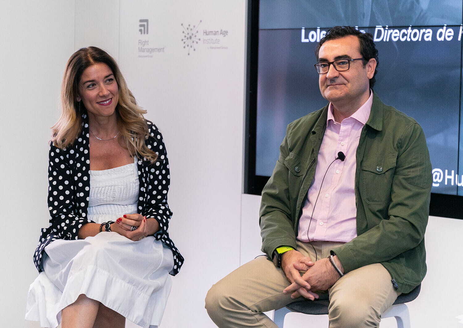 david martín y eva cantero en trending talent talks en madrid