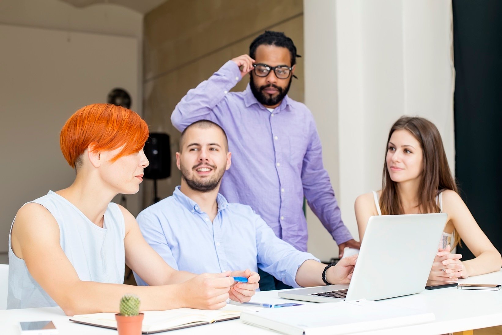 Equipo de trabajado reunido