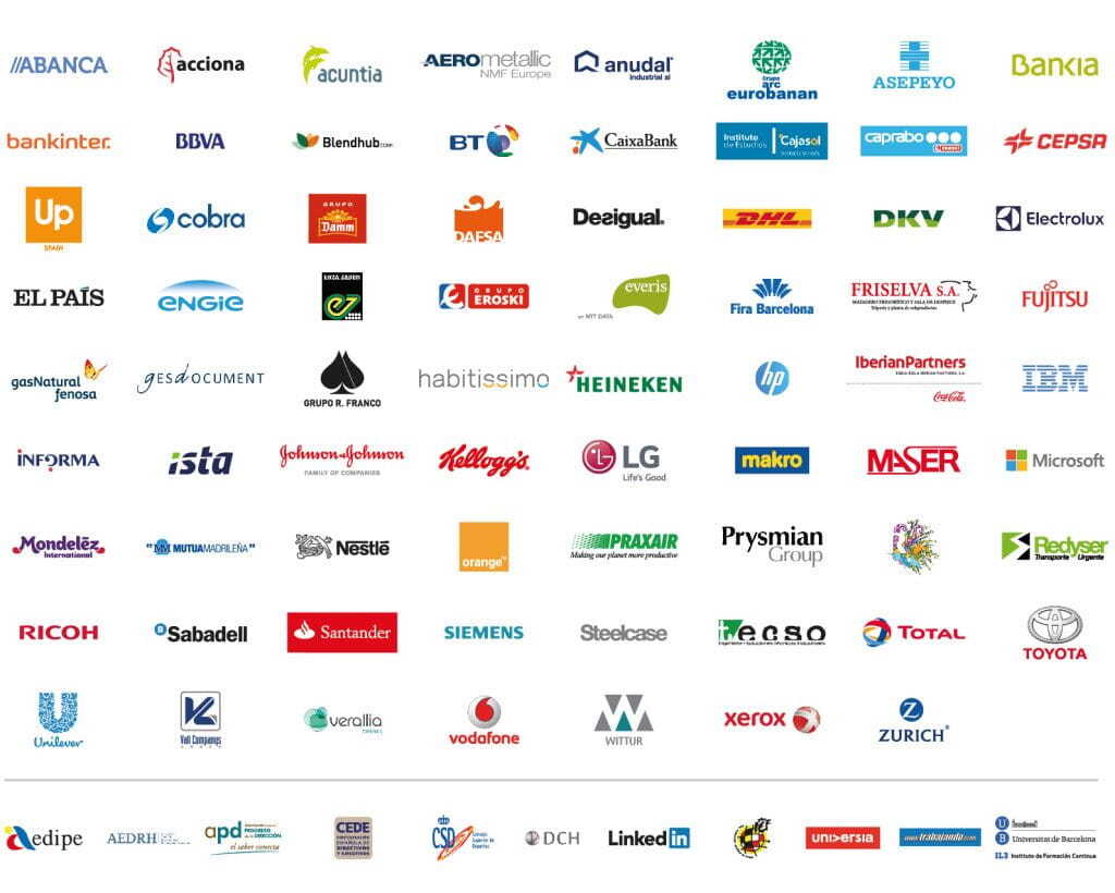 Logos de los colaboradores de Human Age Institute