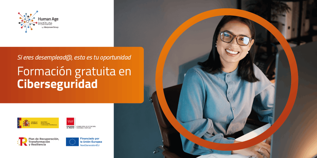 Banner de formación gratuita en Ciberseguridad