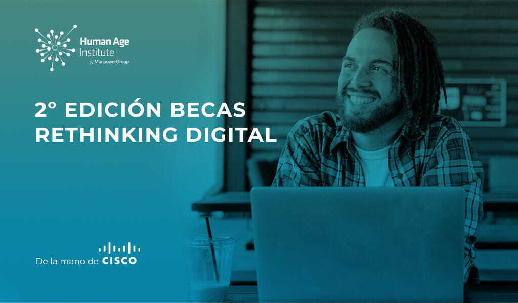 Banner de la segunda edición de las becas Rethinking Digital