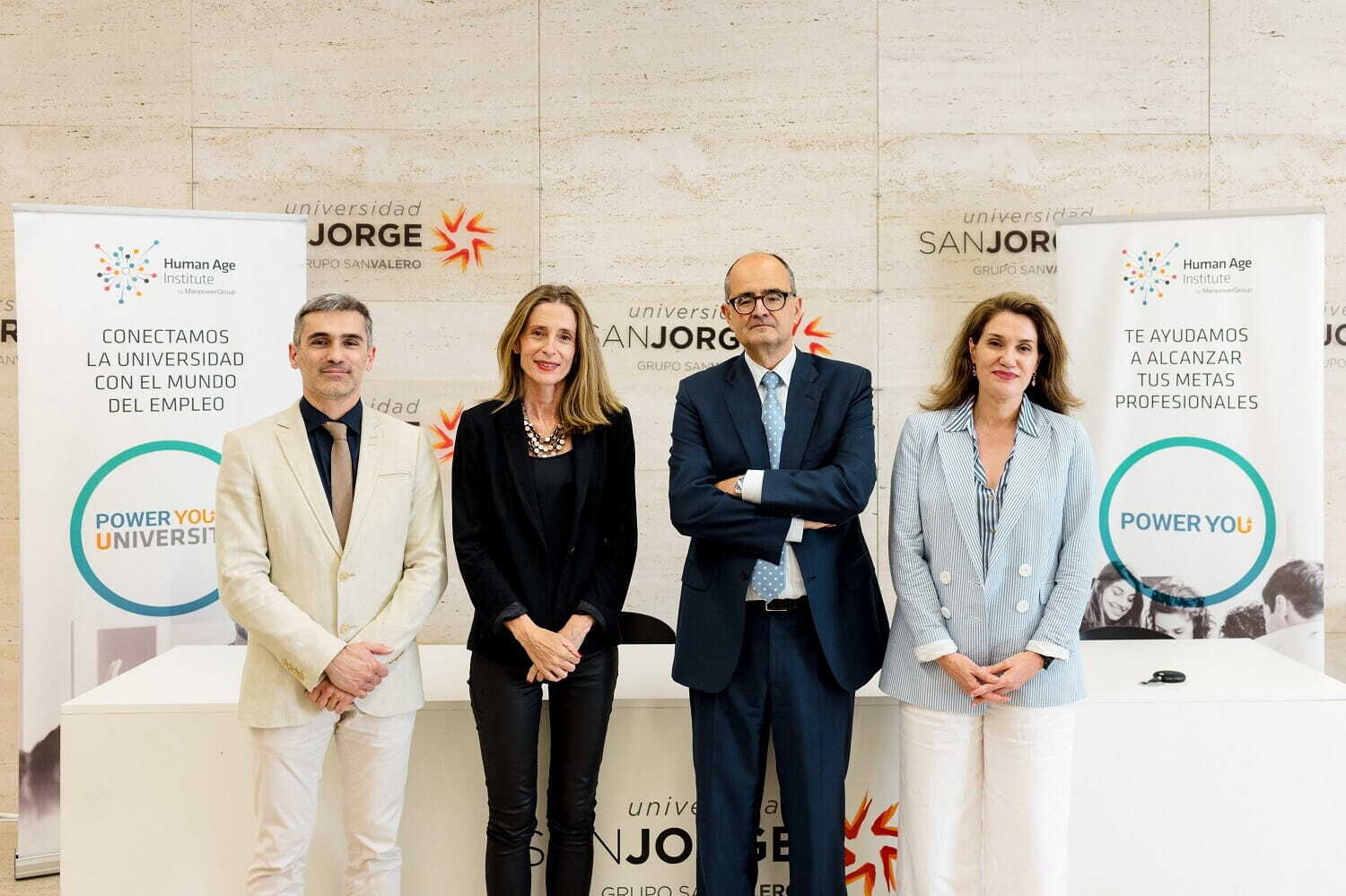 Firma del convenio entre Human Age Institute y la Universidad San Jorge de Zaragoza