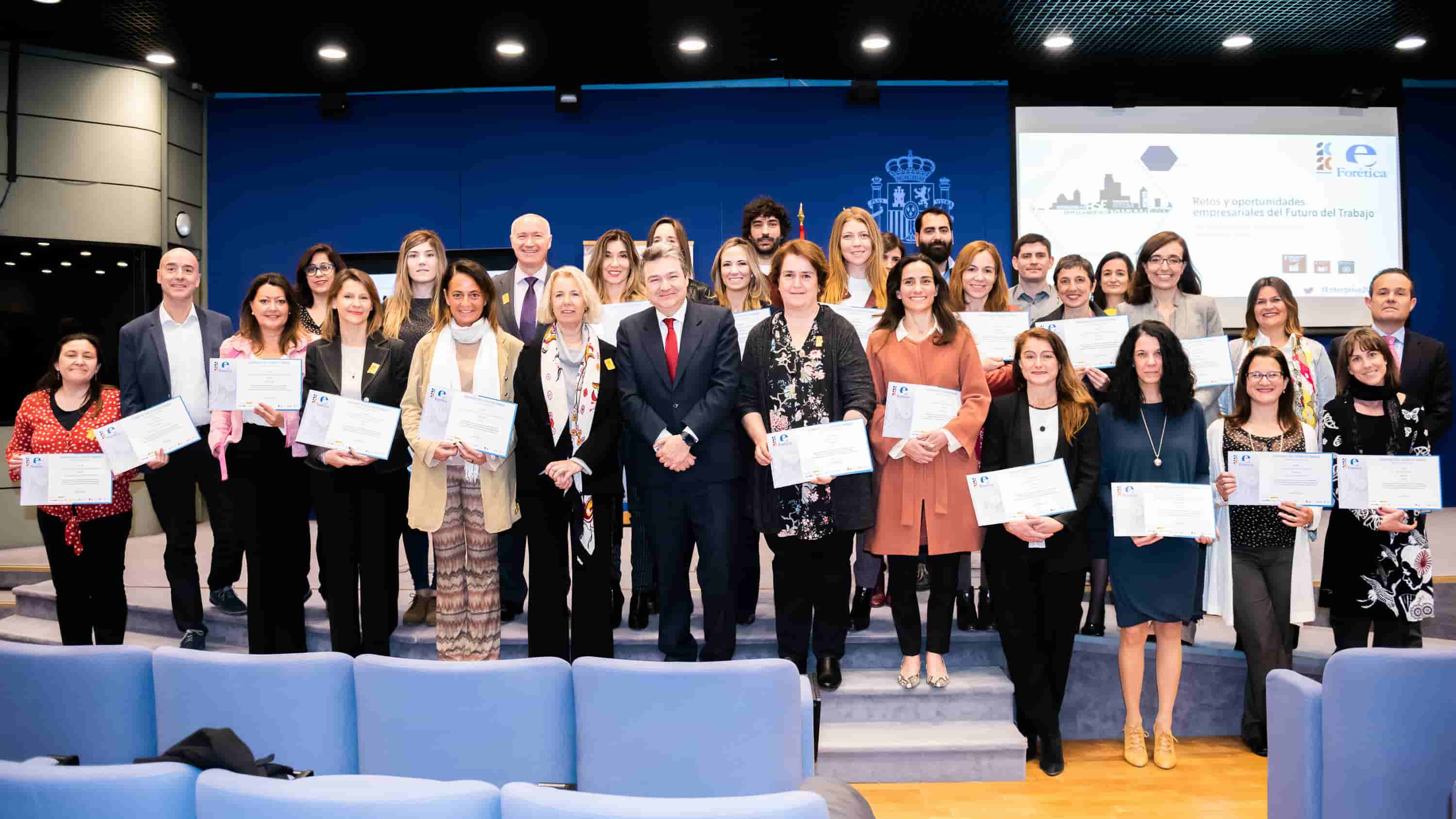 Representantes de Forética en la campaña Enterprise 2020