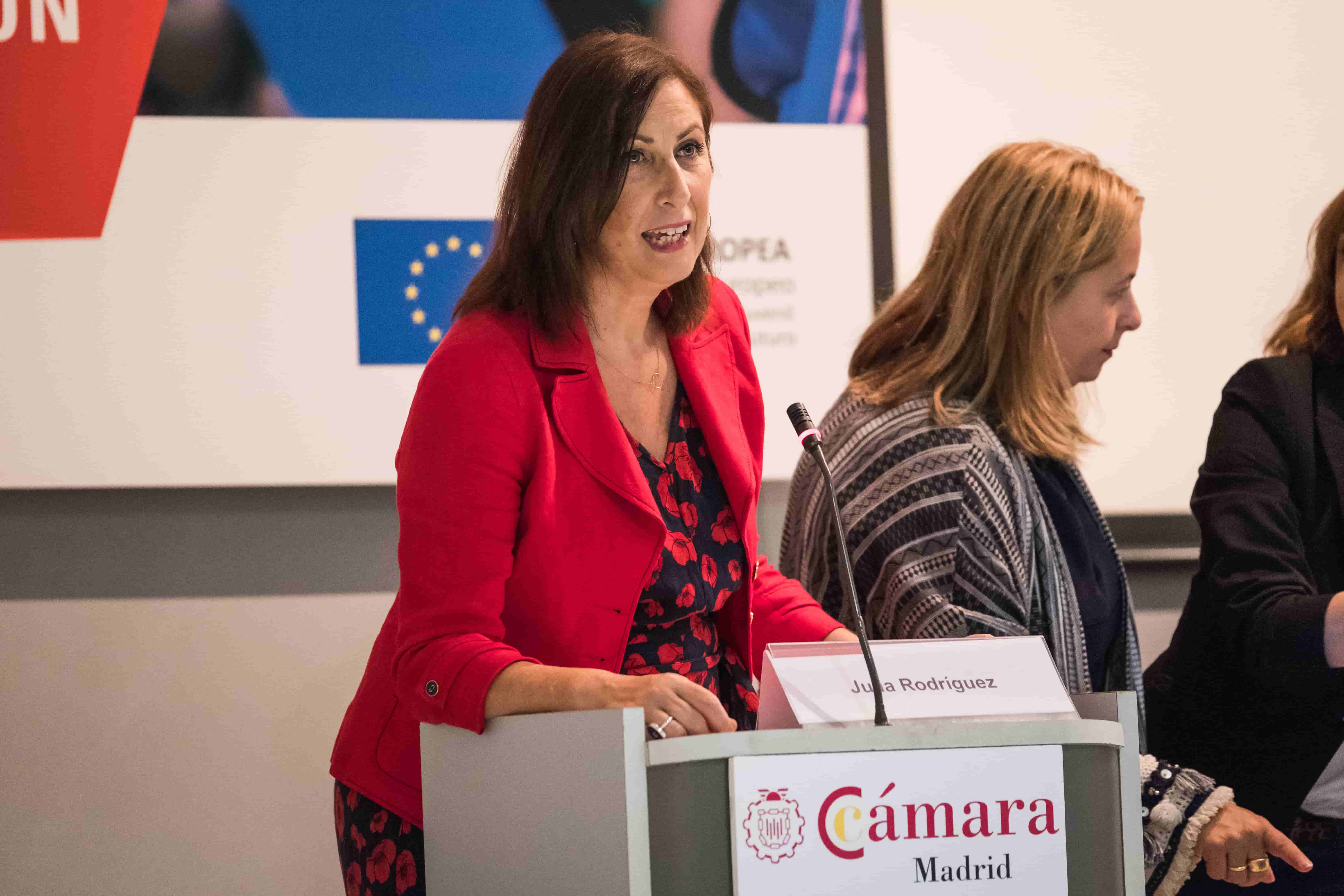 Julia Rodríguez en la Cámara de Comercio