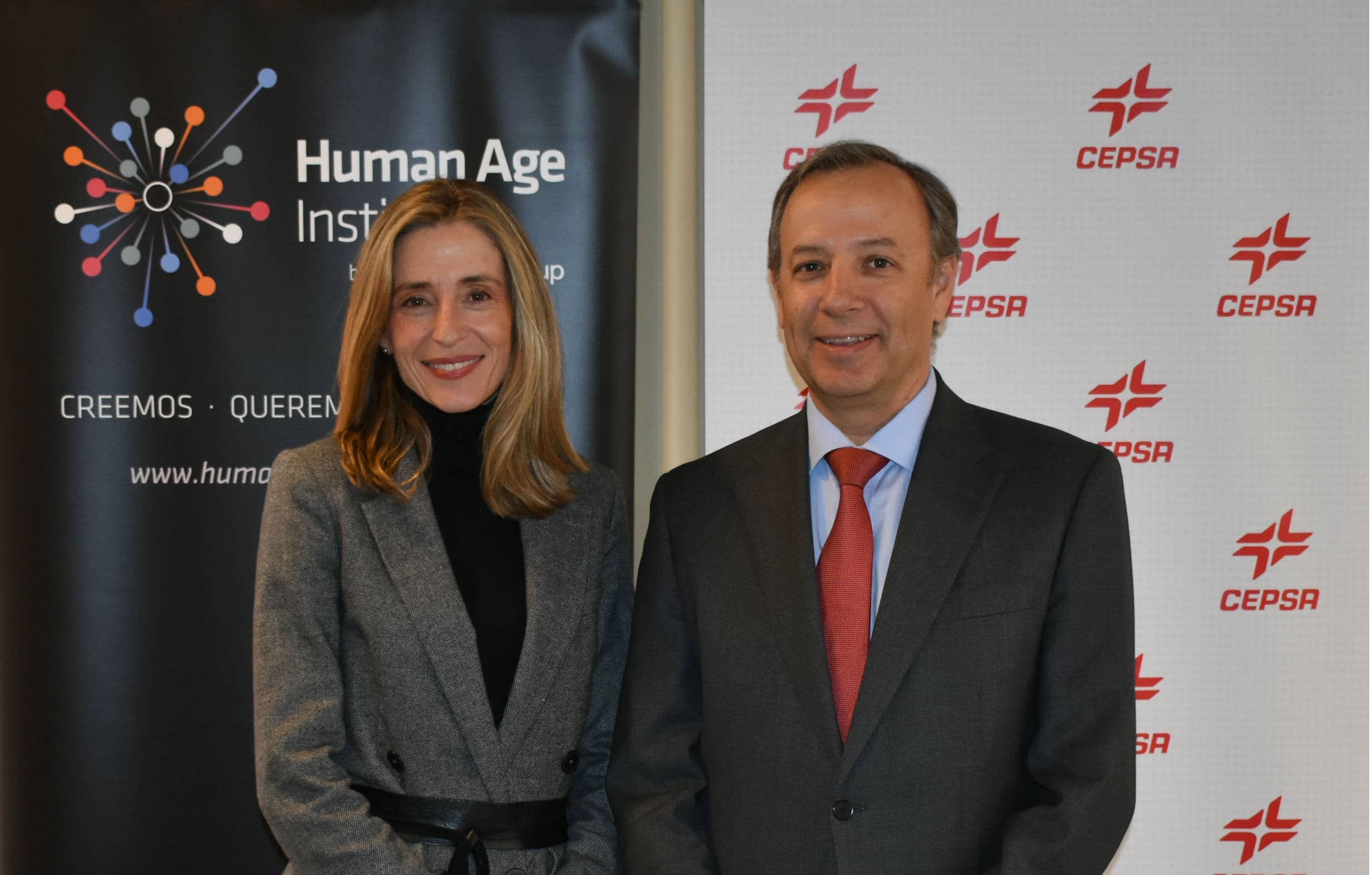 Representantes de Human Age Institute y Cepsa