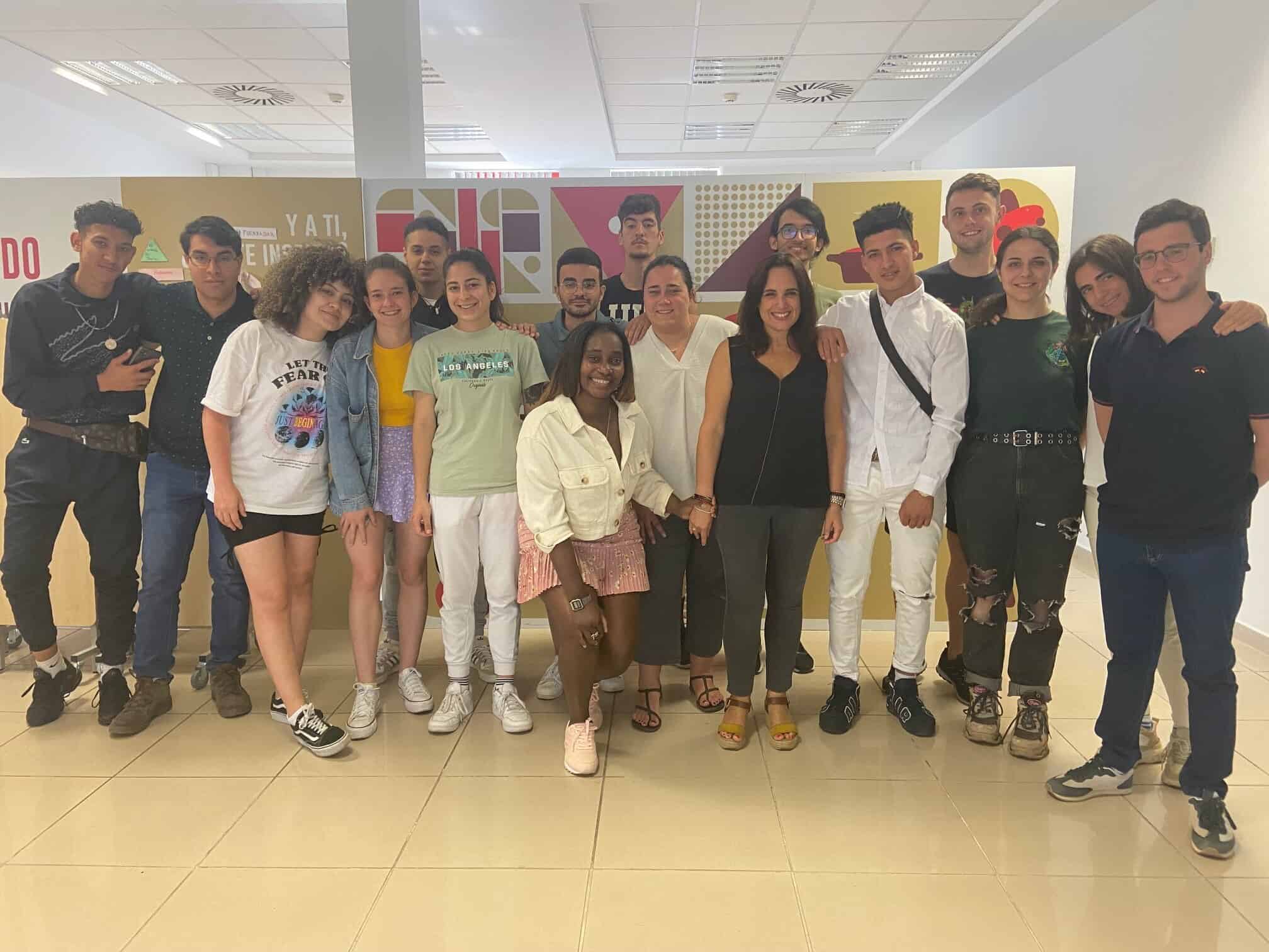 Estudiantes en los talleres de colaboración entre Cruzcampo y Human Age Institute