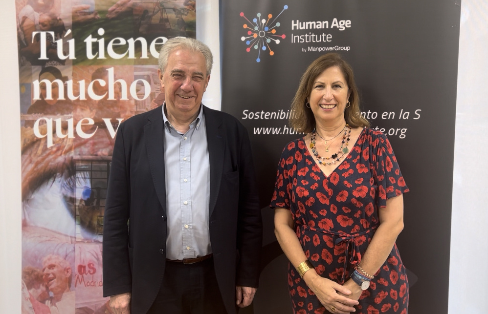 Salvador García de Cáritas y Julia Rodríguez de Human Age Institute
