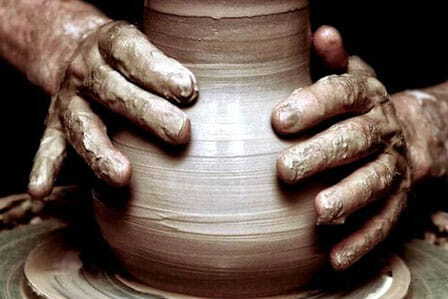 Jarrón de cerámica