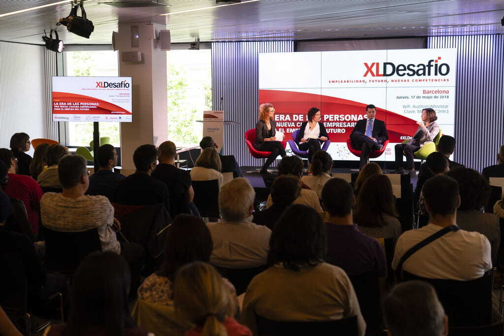 Mesa de debate en el foro XLDesafío Empleo celebrado en Barcelona